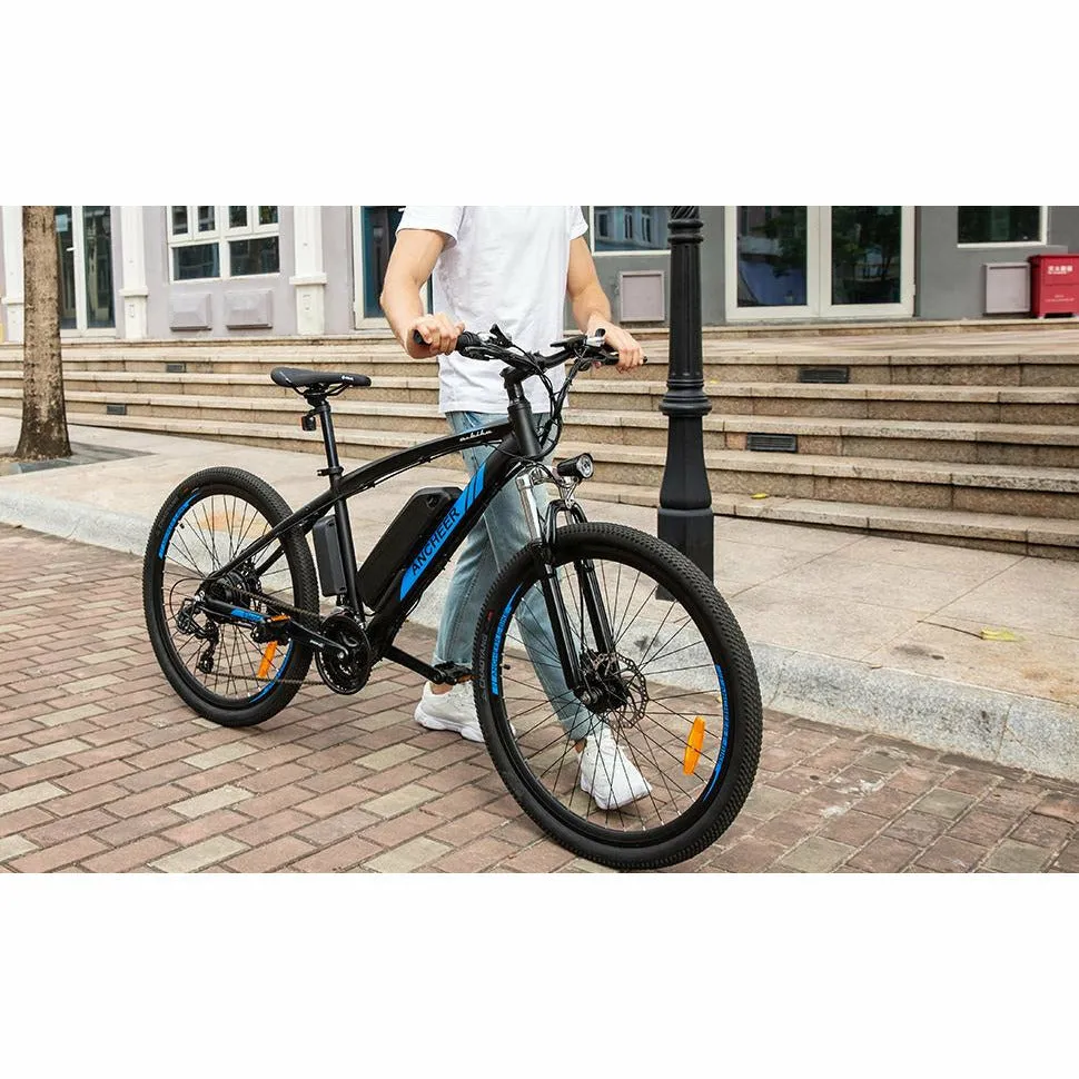 Ancheer 27.5 Inch Wheel 48V 500W Blue Spark Electric Mountain Bike